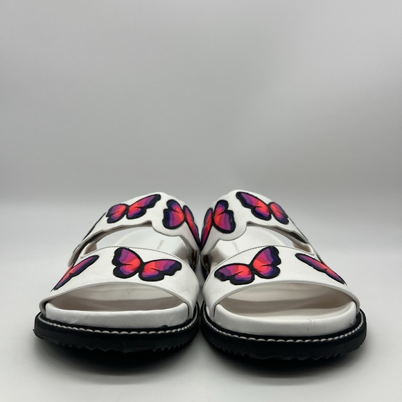 Sophia Webster Riva Slides in White/Multi Fluorescent - Picture 5 of 14